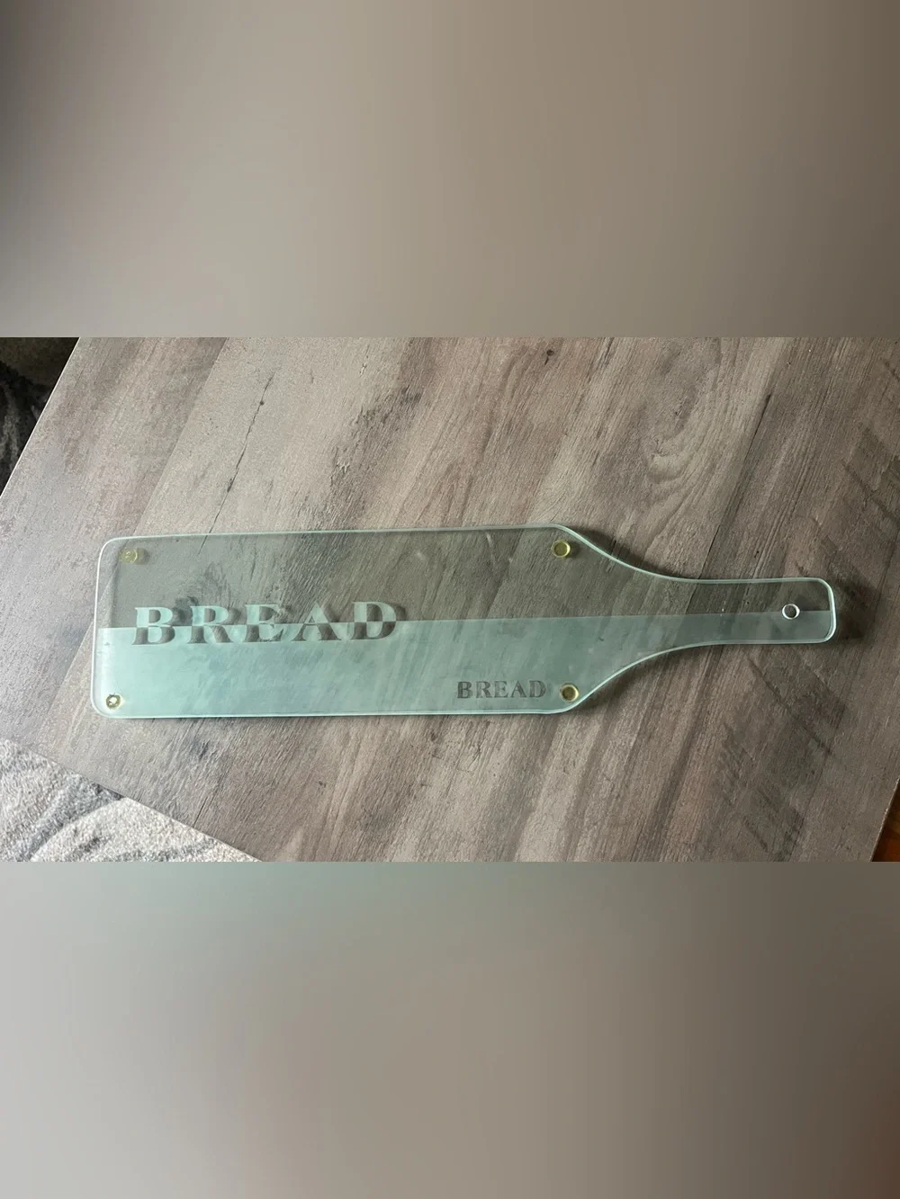 Glass Bread Cutting/Serving Board - Clear
